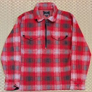 Todd Snyder Palaid 1/4 Zip Flannel Shirt Men's Size Small Made in Portugal